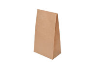 ECO - Friendly Recycled Paper Food Bag , Customized Paper Bag Food Grade