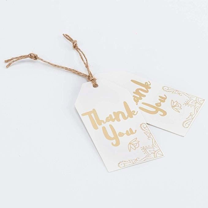 Customized Self Adhesive Labels CMYK Pantone Color Using For Gift Tag