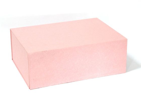 Contenitori di regalo di carta riciclati pieghevoli di rettangolo di rosa